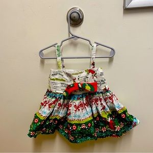 Custom made Grinch Dress by Elizabeth Mae- in Boston. Size 18-24 months